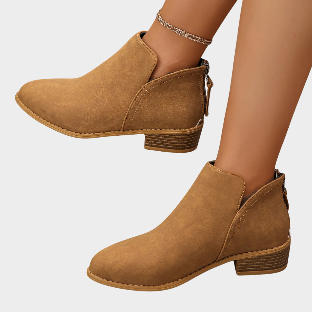 Oakley - Low Heel Ankle Boots-15520005456245-Mirella Fiore