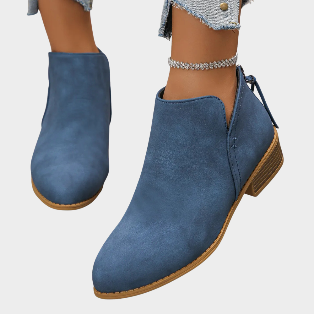 Oakley - Low Heel Ankle Boots-15520005456245-Mirella Fiore