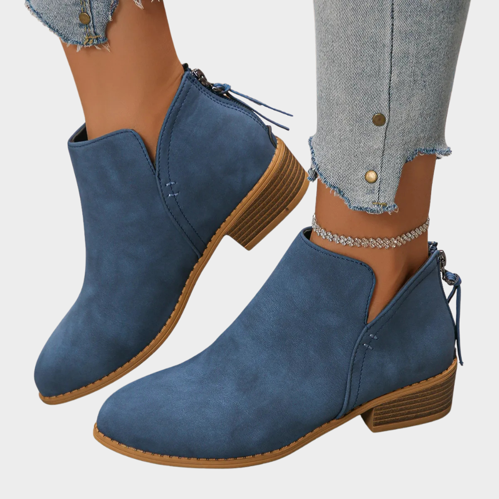 Oakley - Low Heel Ankle Boots-15520005456245-Mirella Fiore
