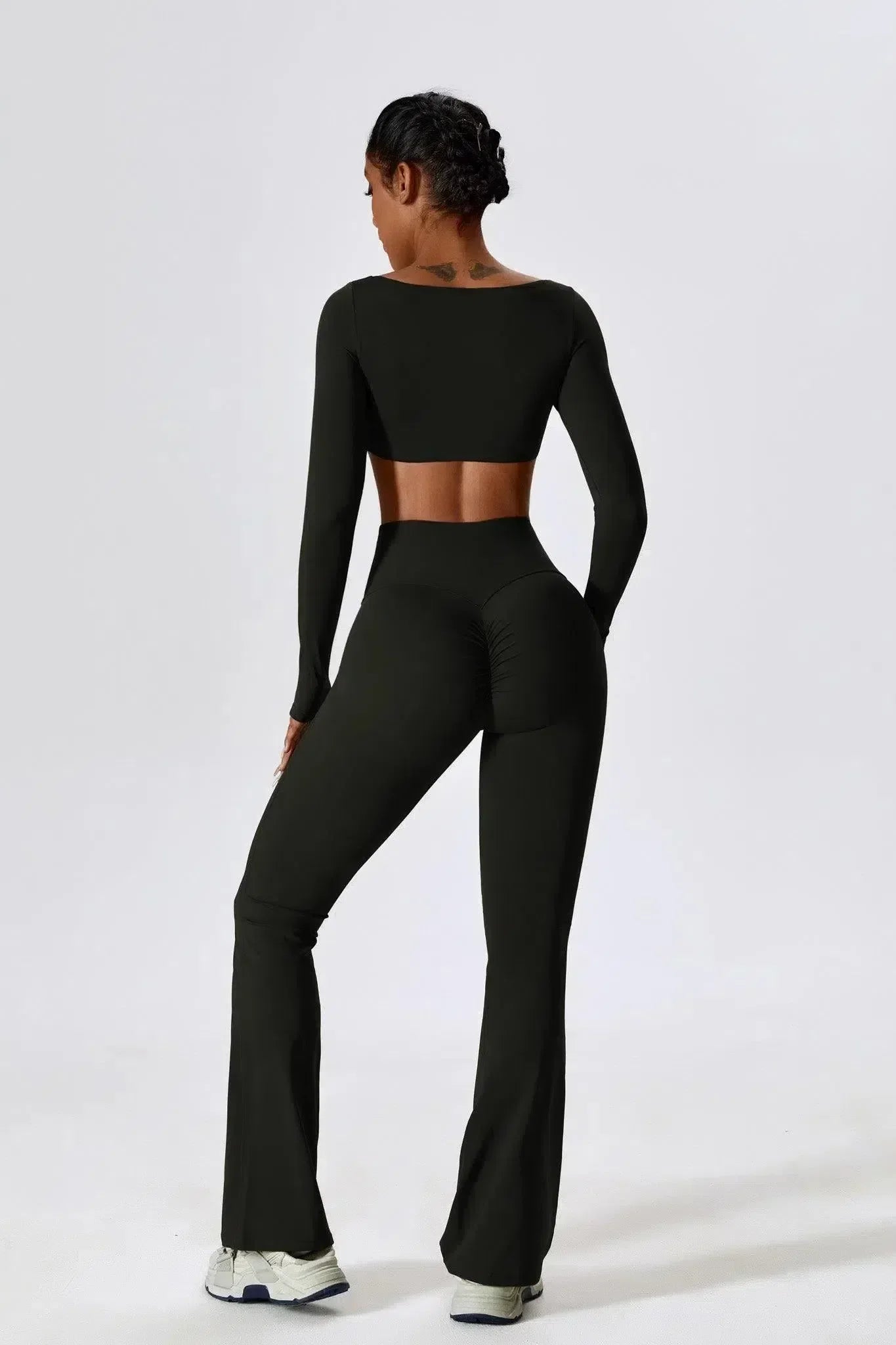 Oceane – Square neckline – Crop top & leggings set-15133675716981-Nancy & Mae Savannah