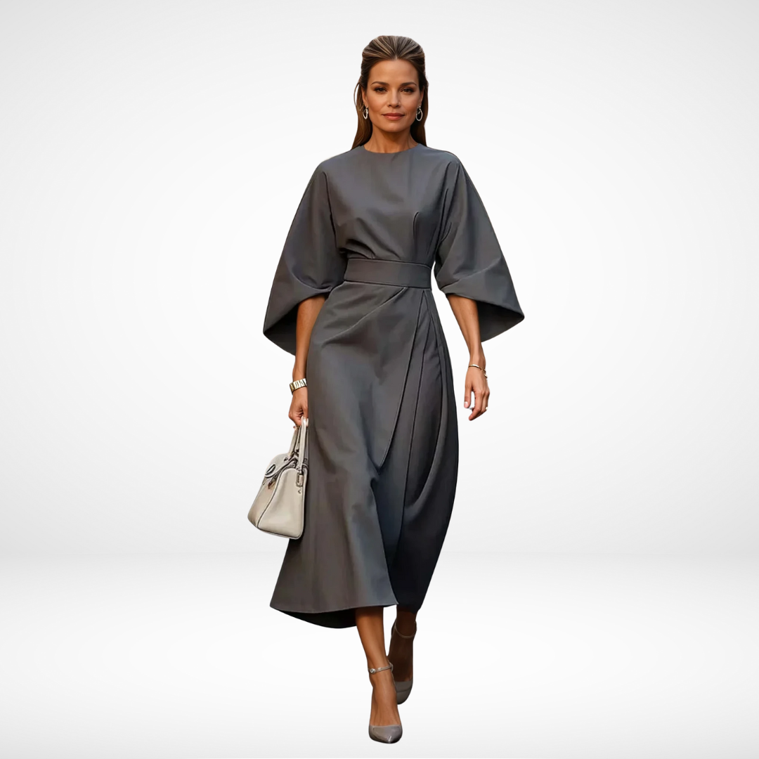 Odette - Elegant Midi Dress-15553263305077-Mirella Fiore
