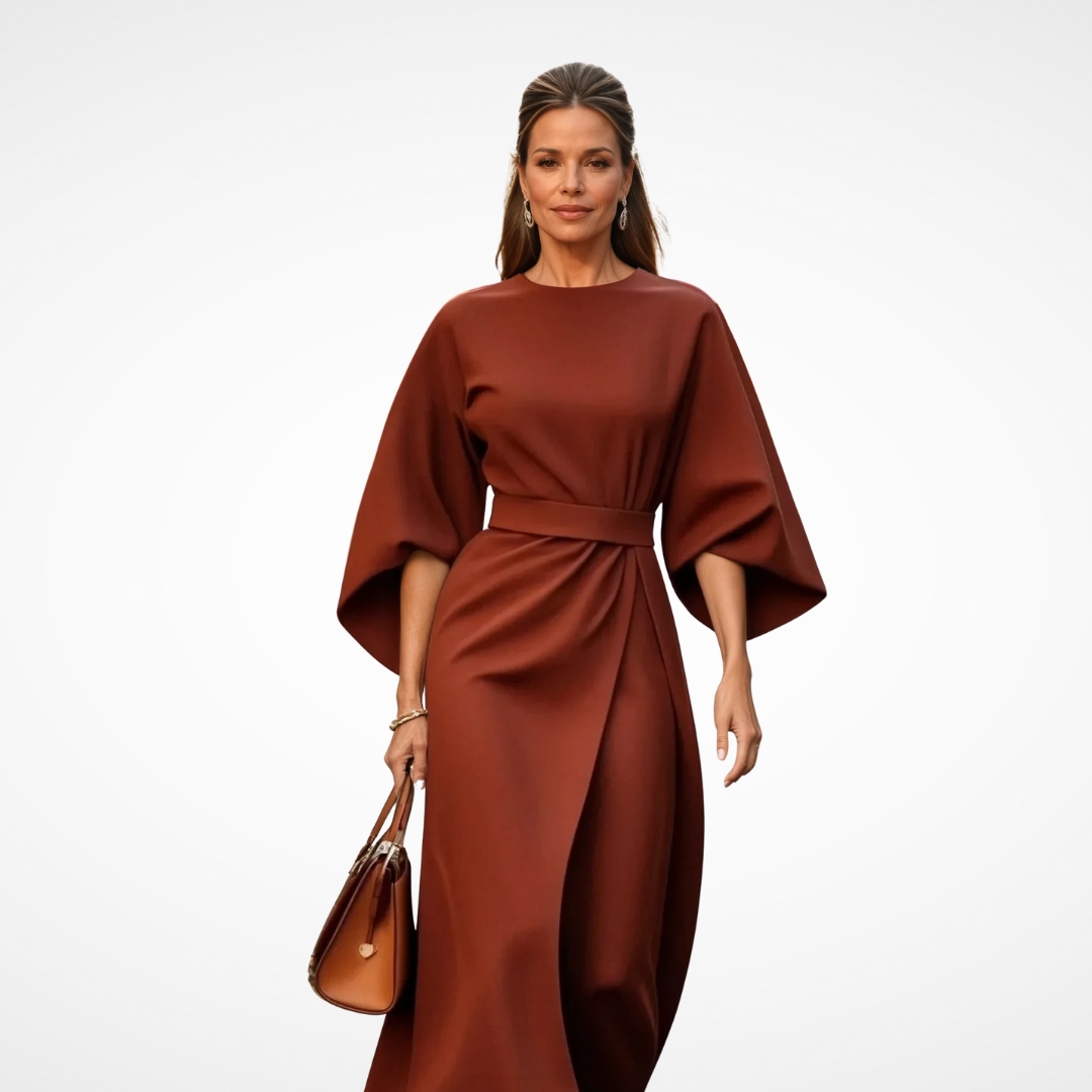 Odette - Elegant Midi Dress-15553263305077-Mirella Fiore