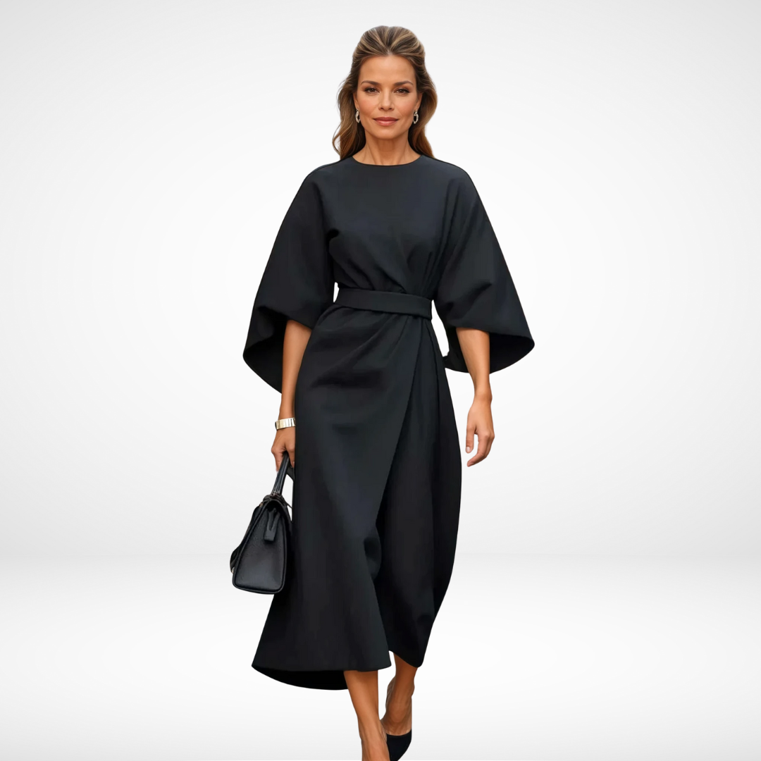 Odette - Elegant Midi Dress-15553263305077-Mirella Fiore