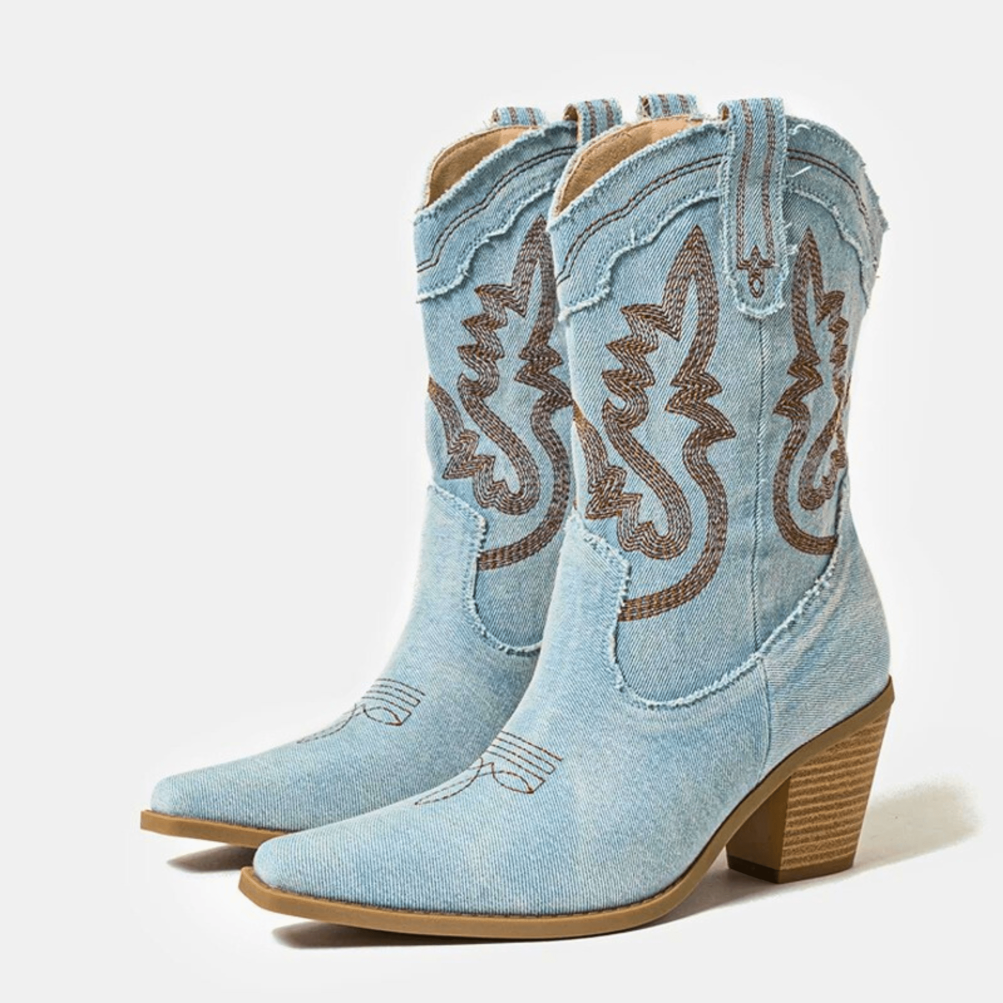 Orlaith - Denim Ankle Boots-15544869224821-Nancy & Mae Savannah