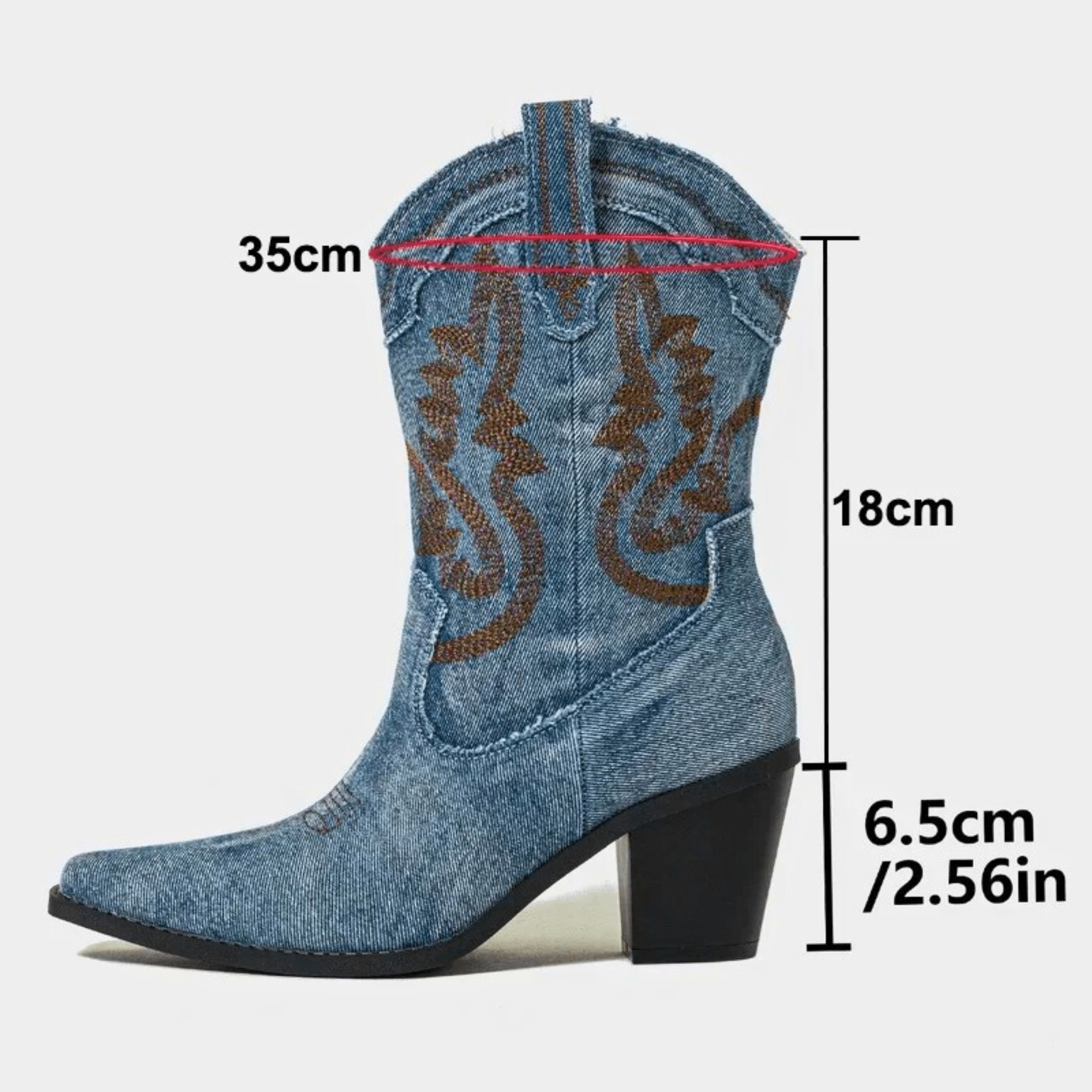 Orlaith - Denim Ankle Boots-15544869224821-Nancy & Mae Savannah