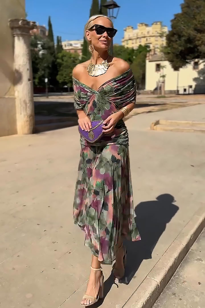 PRISCILLA - Tulle Maxi Dress-15519826411893-Mirella Fiore