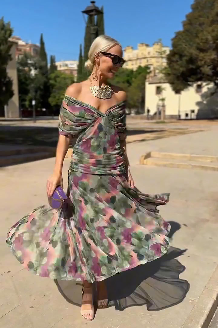 PRISCILLA - Tulle Maxi Dress-15519826411893-Mirella Fiore