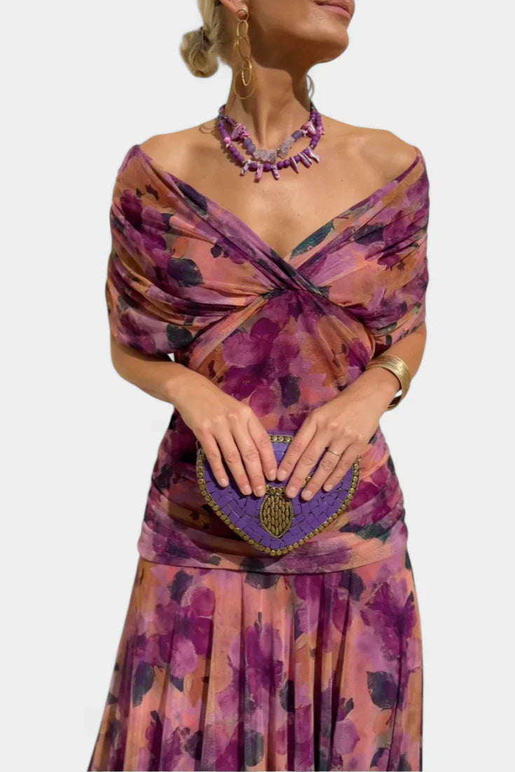 PRISCILLA - Tulle Maxi Dress-15519826411893-Mirella Fiore