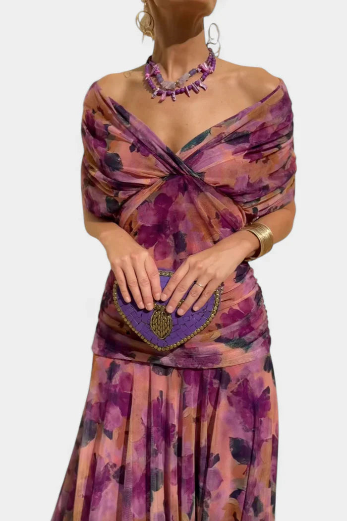 PRISCILLA - Tulle Maxi Dress-15519826411893-Mirella Fiore