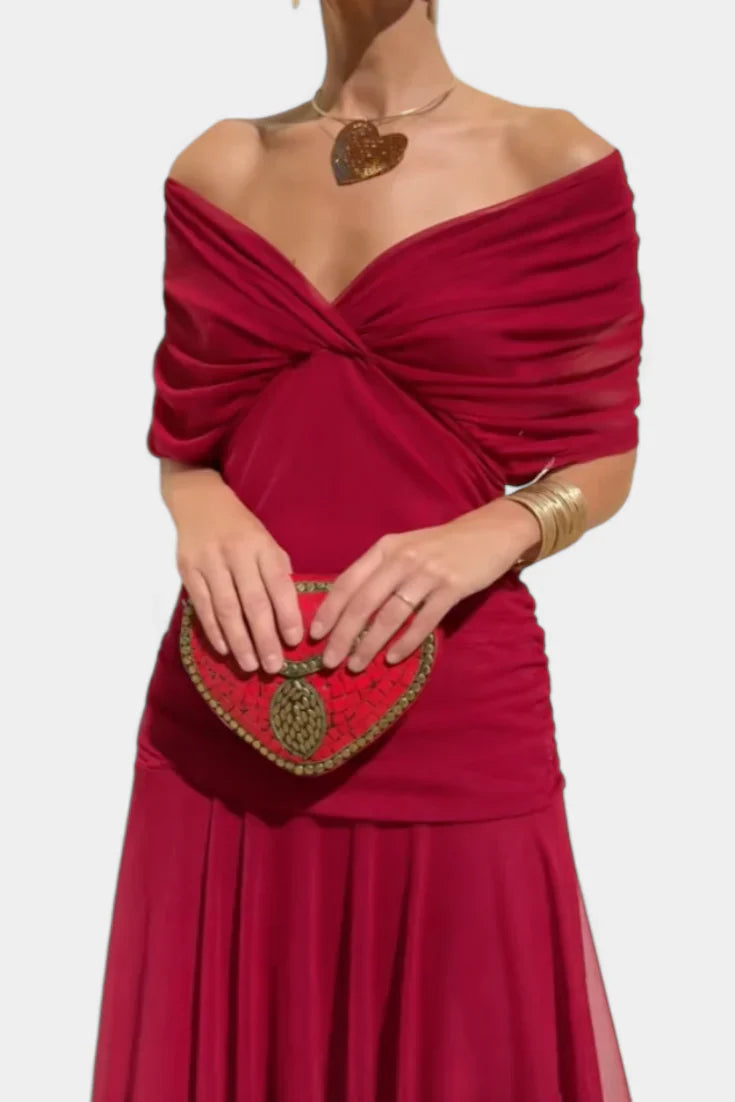PRISCILLA - Tulle Maxi Dress-15519826411893-Mirella Fiore