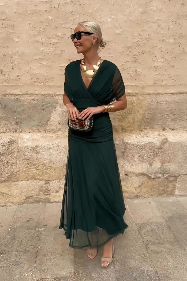 PRISCILLA - Tulle Maxi Dress-15519826411893-Mirella Fiore