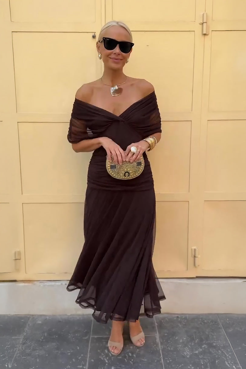 PRISCILLA - Tulle Maxi Dress-15519826411893-Nancy & Mae Savannah