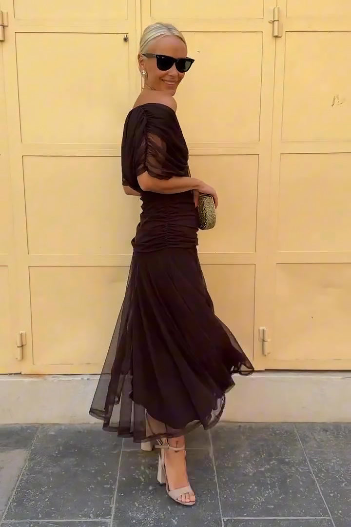 PRISCILLA - Tulle Maxi Dress-15519826411893-Nancy & Mae Savannah