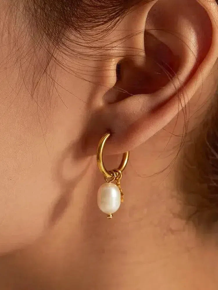 Palmyra – Freshwater pearls – Star earrings-15227778498933-Nancy & Mae Savannah