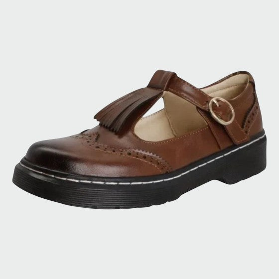 Paloma - Elegante T-Bar Leather Shoes-15519661130101-Nancy & Mae Savannah