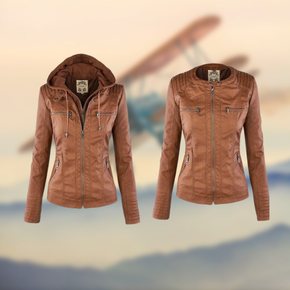 Paula - Leather Jacket-15518867685749-Mirella Fiore
