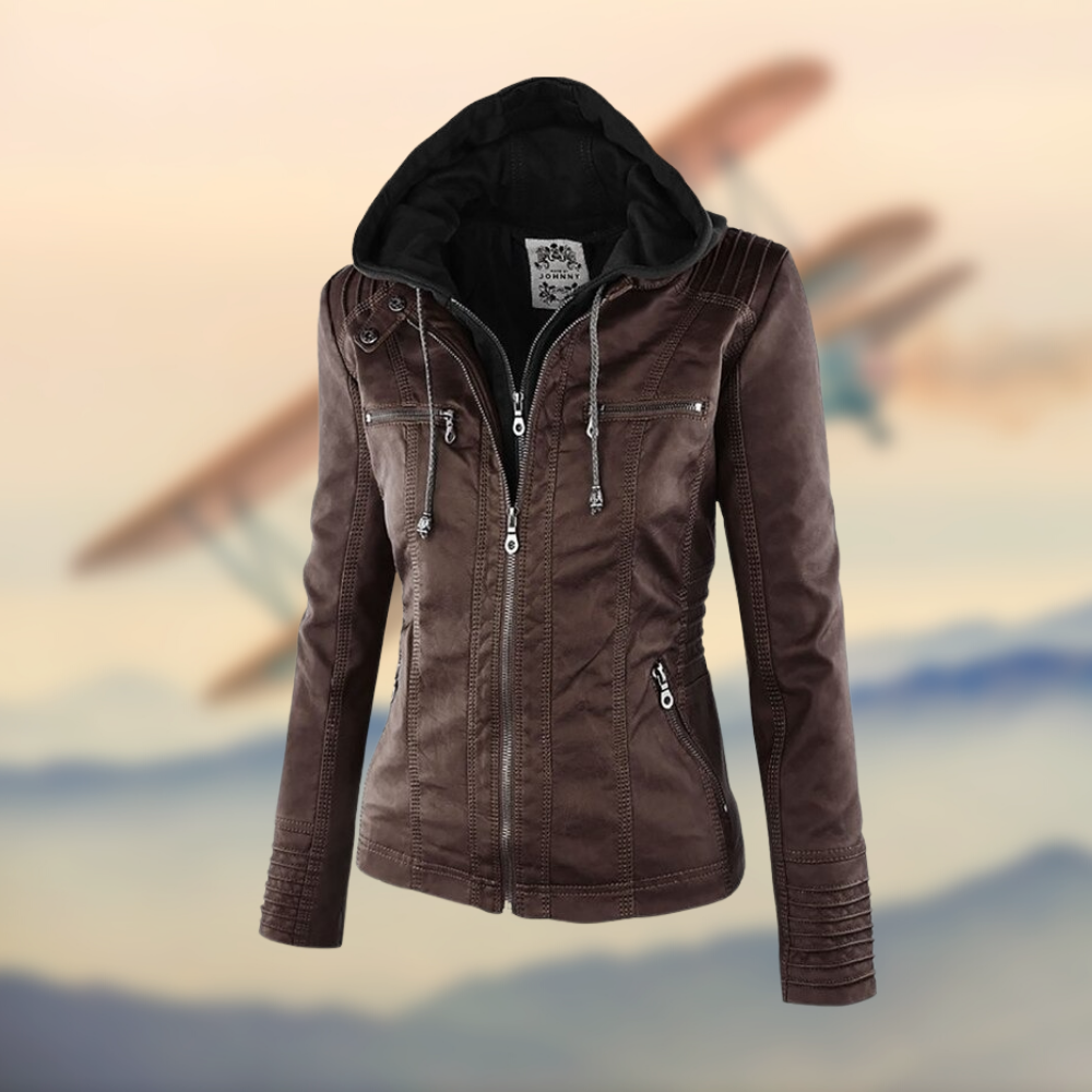Paula - Leather Jacket-15518867685749-Mirella Fiore