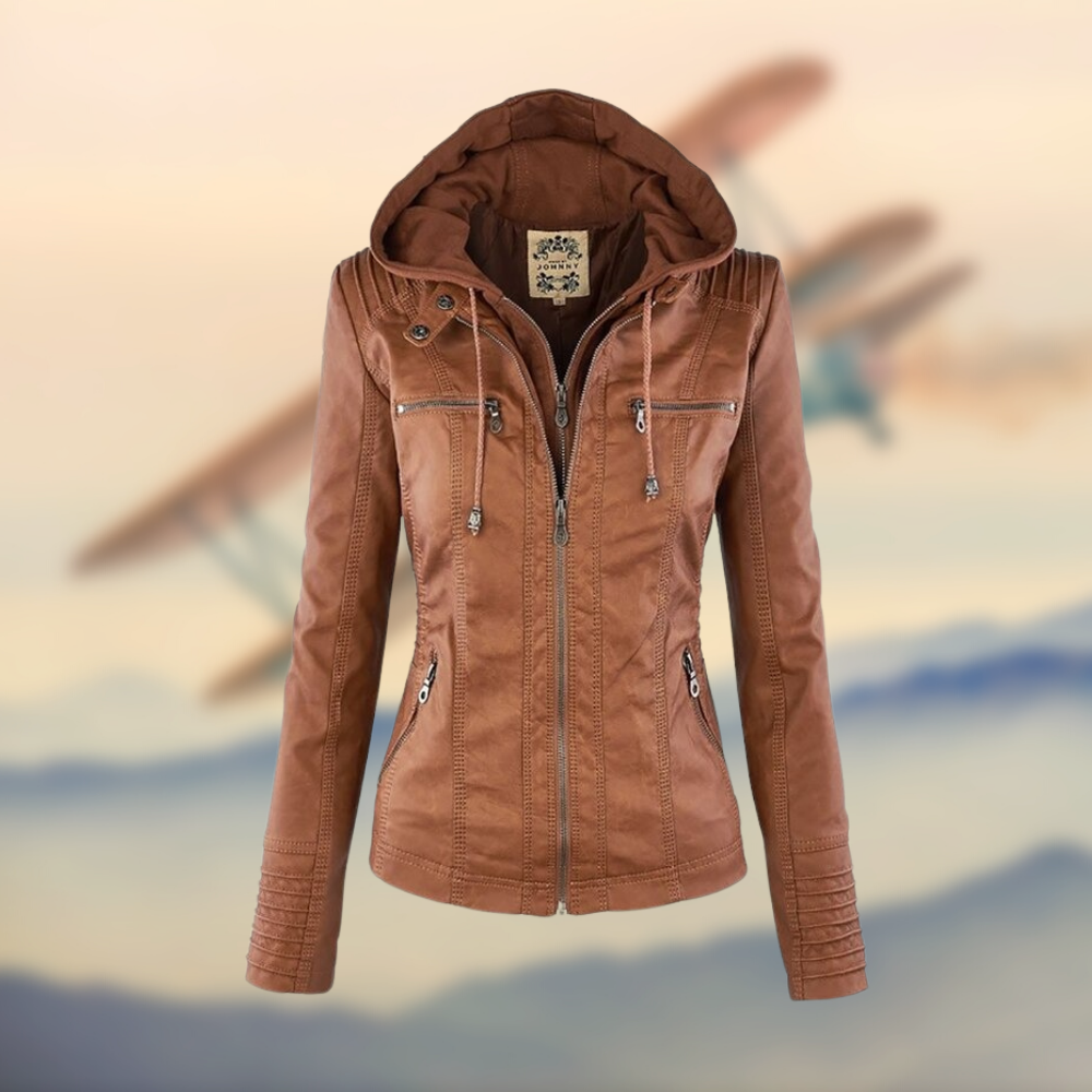 Paula - Leather Jacket-15518867685749-Mirella Fiore