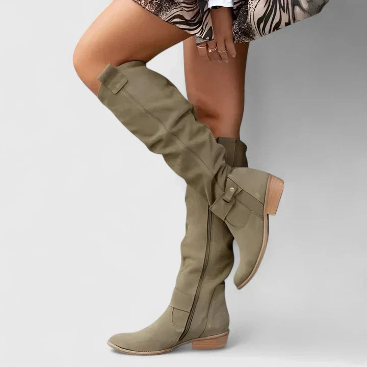 Quinn - Knee-High Boots-15548991111541-Mirella Fiore