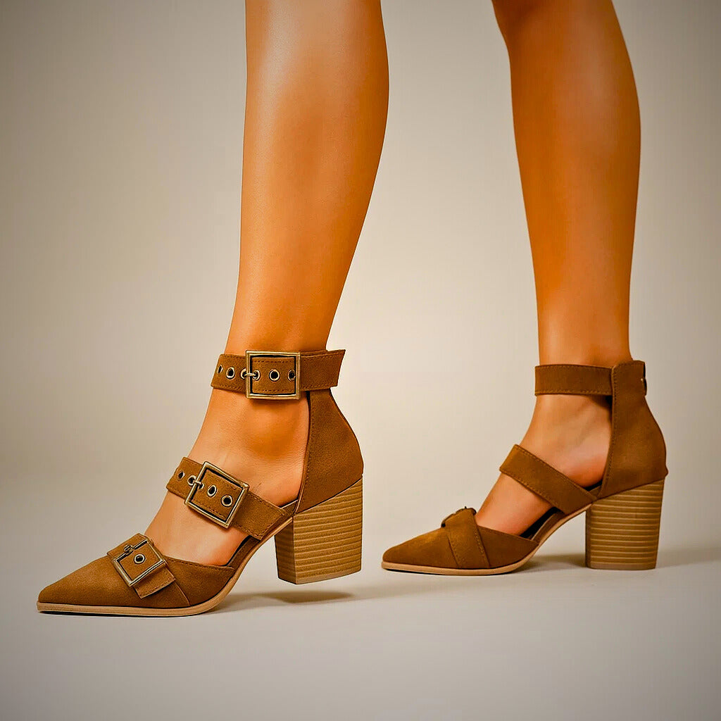 RAVYN - RAE SUEDE HEELS-15560633483637-Nancy & Mae Savannah