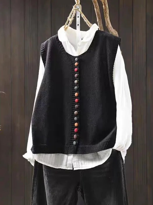 ROSALIE - KNIT VEST-15519212077429-Nancy & Mae Savannah