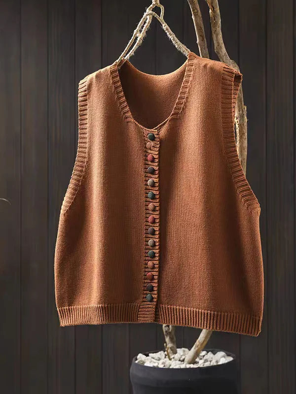 ROSALIE - KNIT VEST-15519212077429-Nancy & Mae Savannah
