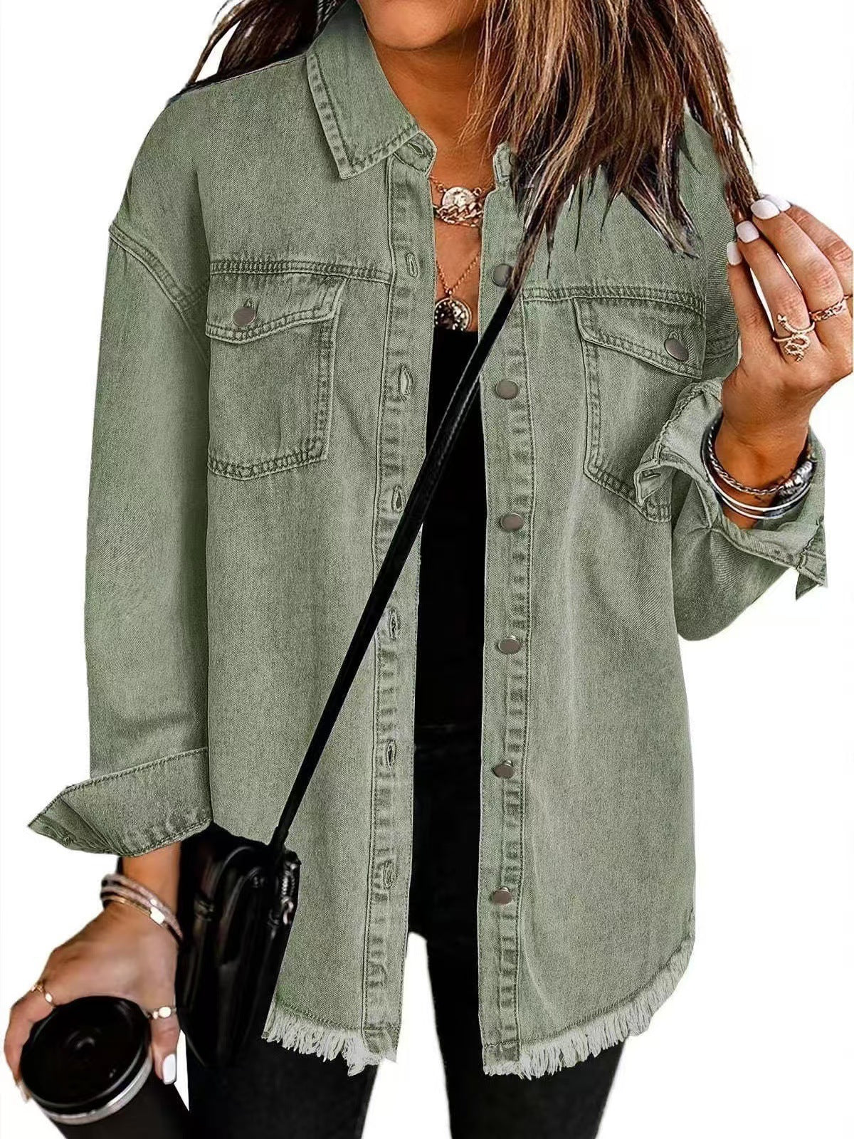 ROXANE - Classic Everyday Denim Jacket-15550920065397-Nancy & Mae Savannah
