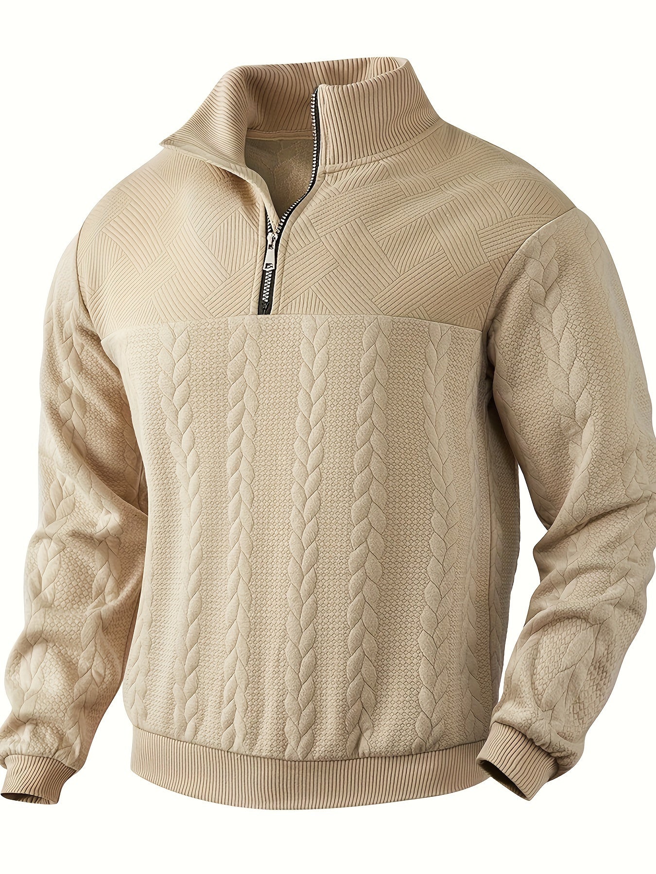Rafael - Cable Knit Zip Up-15553987248501-Mirella Fiore