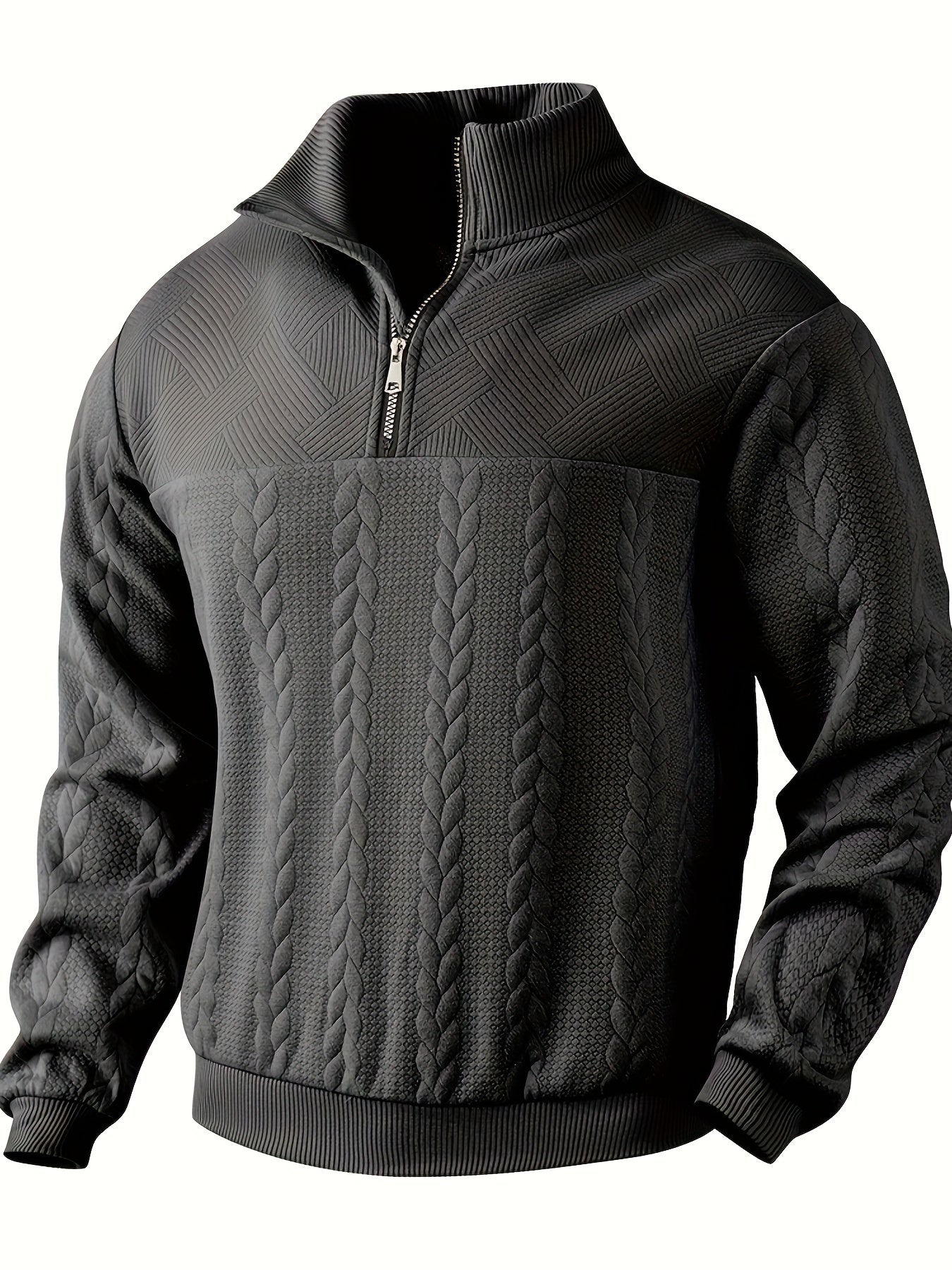 Rafael - Cable Knit Zip Up-15553987248501-Mirella Fiore