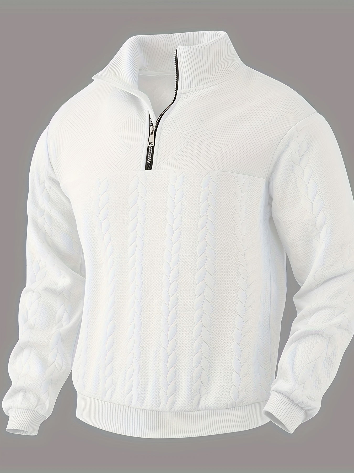 Rafael - Cable Knit Zip Up-15553987248501-Mirella Fiore