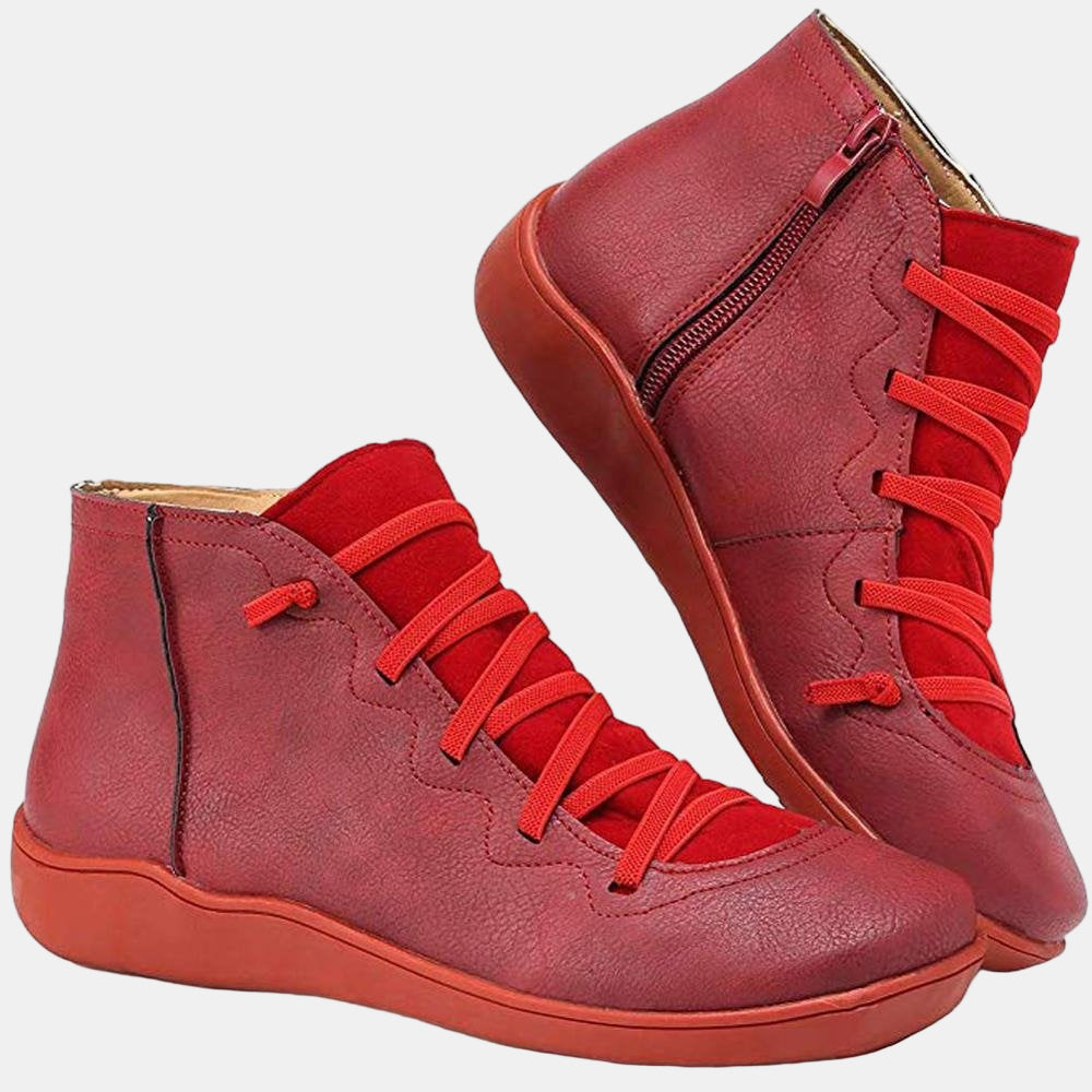 Riley - Lace-up Ankle Boots-15520005357941-Mirella Fiore