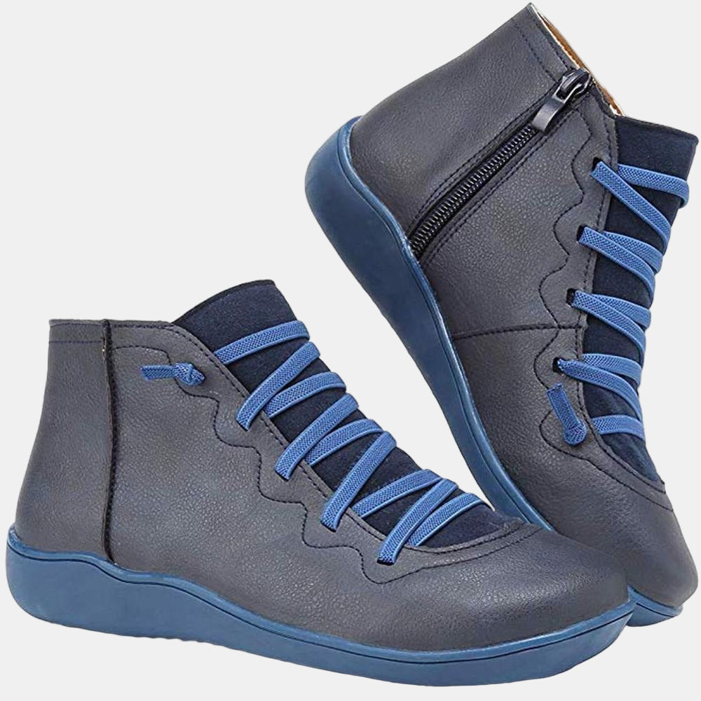 Riley - Lace-up Ankle Boots-15520005357941-Mirella Fiore