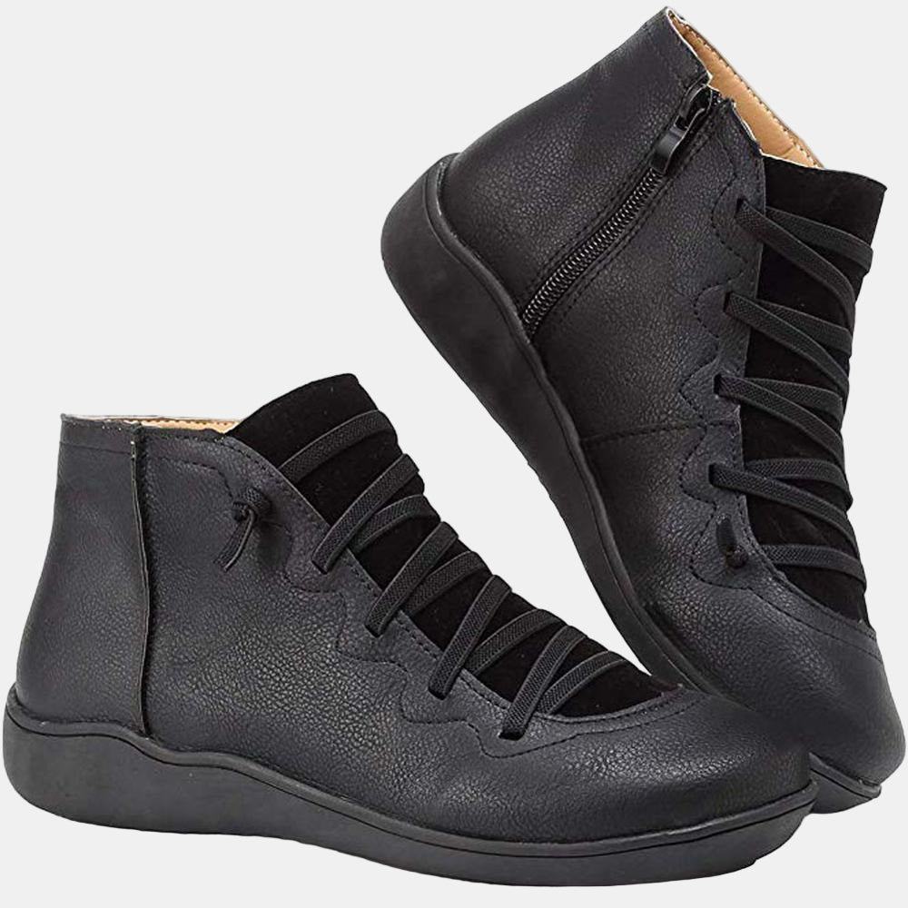 Riley - Lace-up Ankle Boots-15520005357941-Nancy & Mae Savannah
