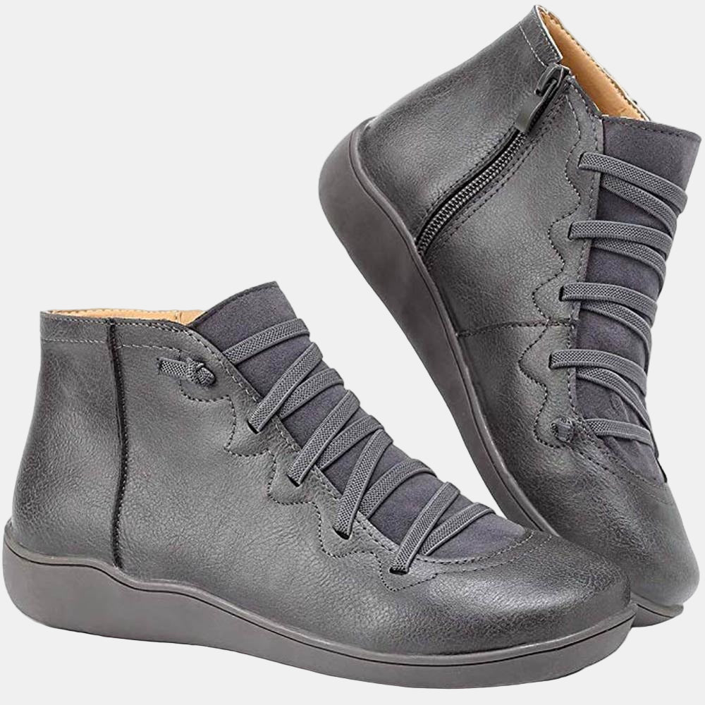 Riley - Lace-up Ankle Boots-15520005357941-Nancy & Mae Savannah