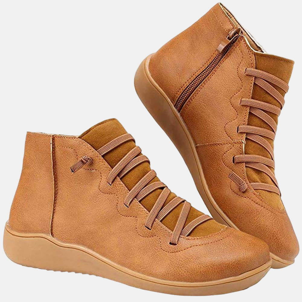 Riley - Lace-up Ankle Boots-15520005357941-Nancy & Mae Savannah