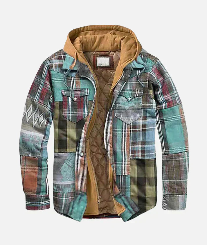 Romeo™ | Patchwork Check Jacket-15553979482485-Nancy & Mae Savannah