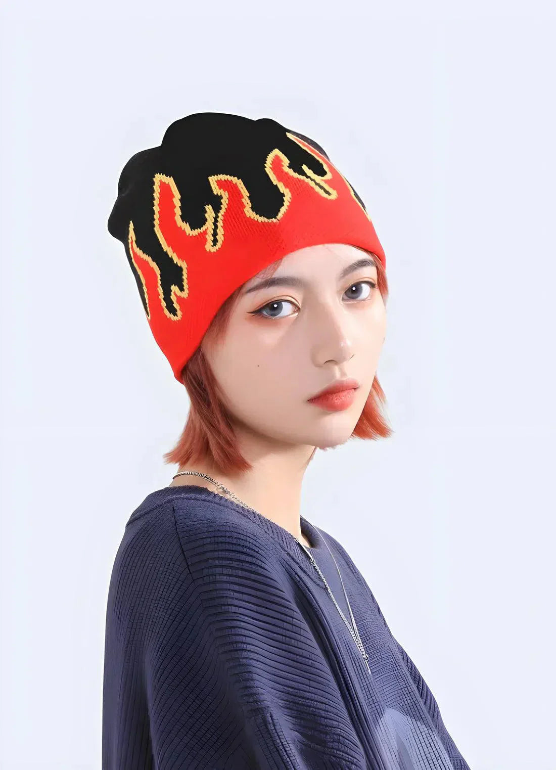 Rosalisse – Rib-knit flame – Beanie-15133564862837-Mirella Fiore