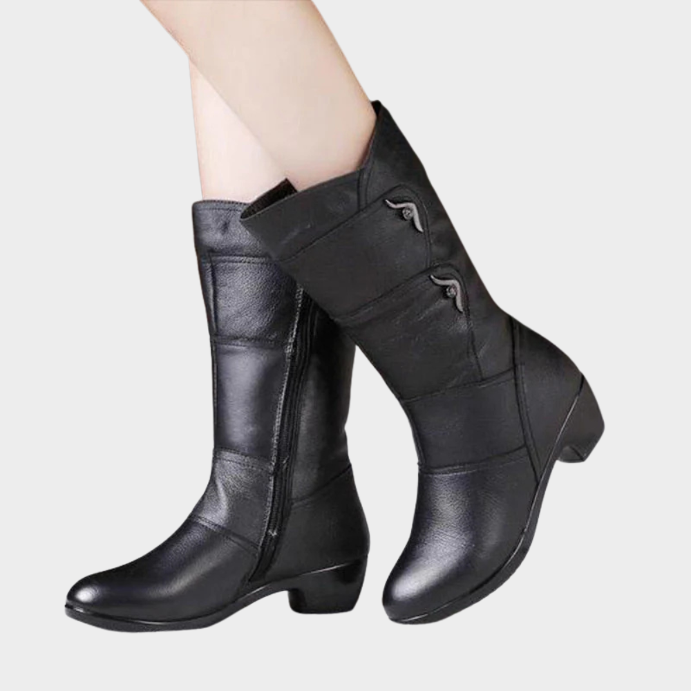 Rylee - Zip-Up Ankle Boots-15520005587317-Mirella Fiore