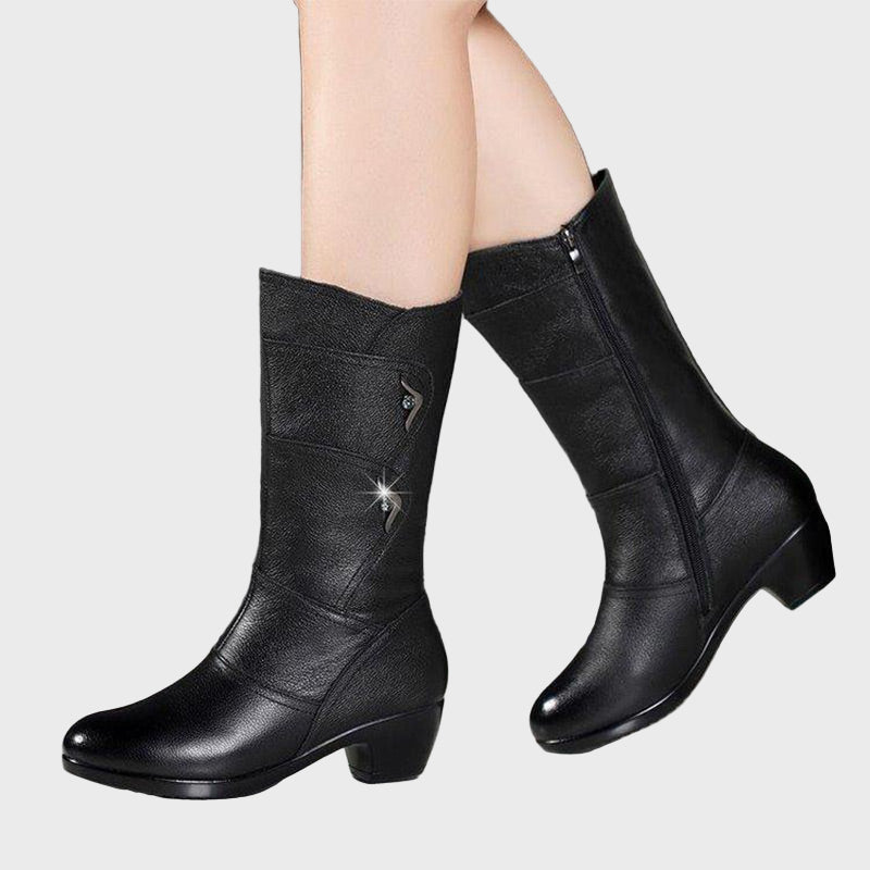Rylee - Zip-Up Ankle Boots-15520005587317-Mirella Fiore