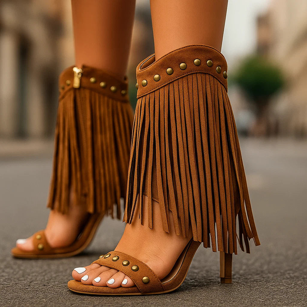 SHANIA - SUEDE FRINGE HEELS-15560639152501-Nancy & Mae Savannah