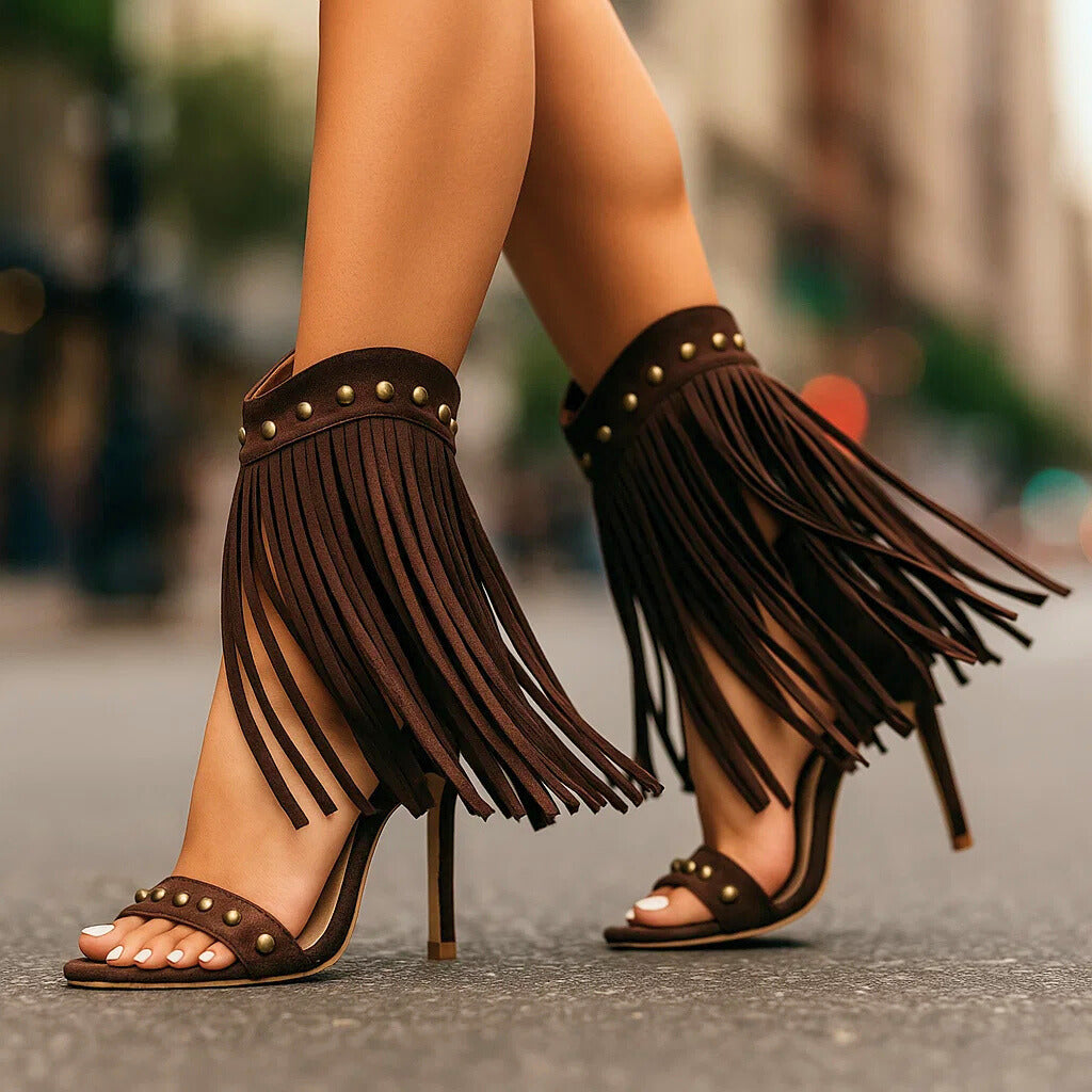 SHANIA - SUEDE FRINGE HEELS-15560639152501-Nancy & Mae Savannah