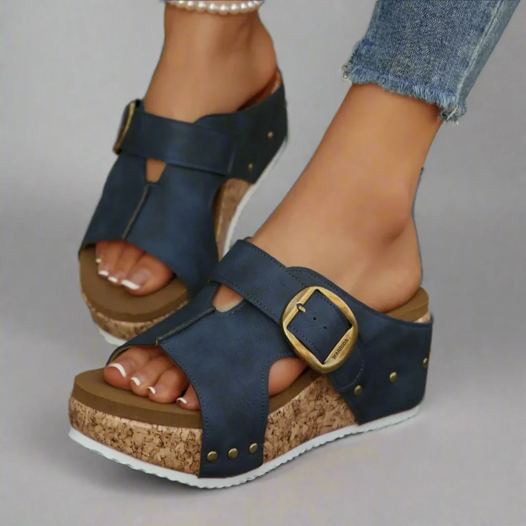 SIENNA - HAVEN BUCKLE SANDALS-15560646787445-Nancy & Mae Savannah