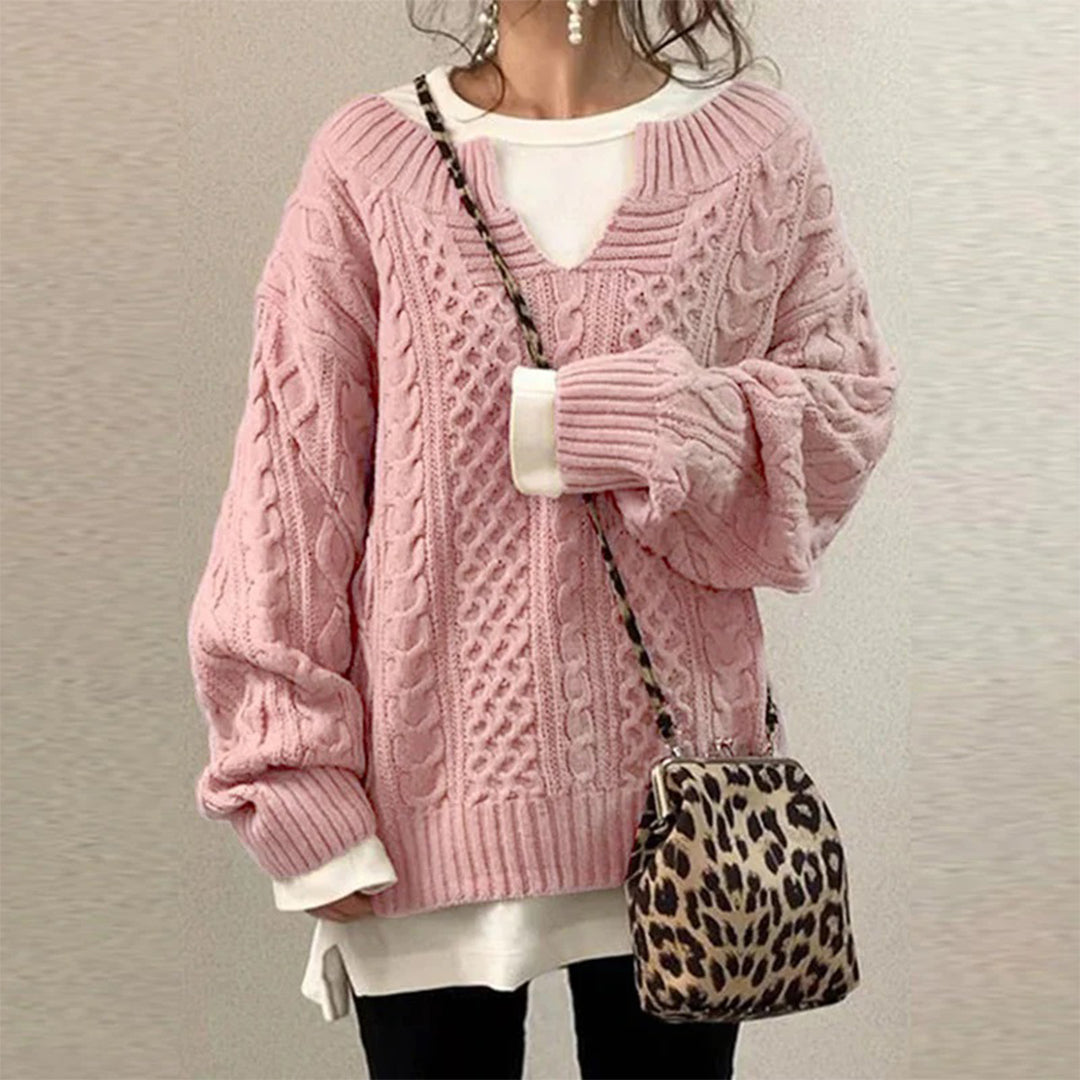 SOFFY - Winter Twisted Sweater-15519826182517-Mirella Fiore