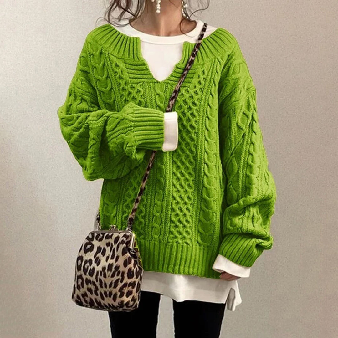 SOFFY - Winter Twisted Sweater-15519826182517-Nancy & Mae Savannah