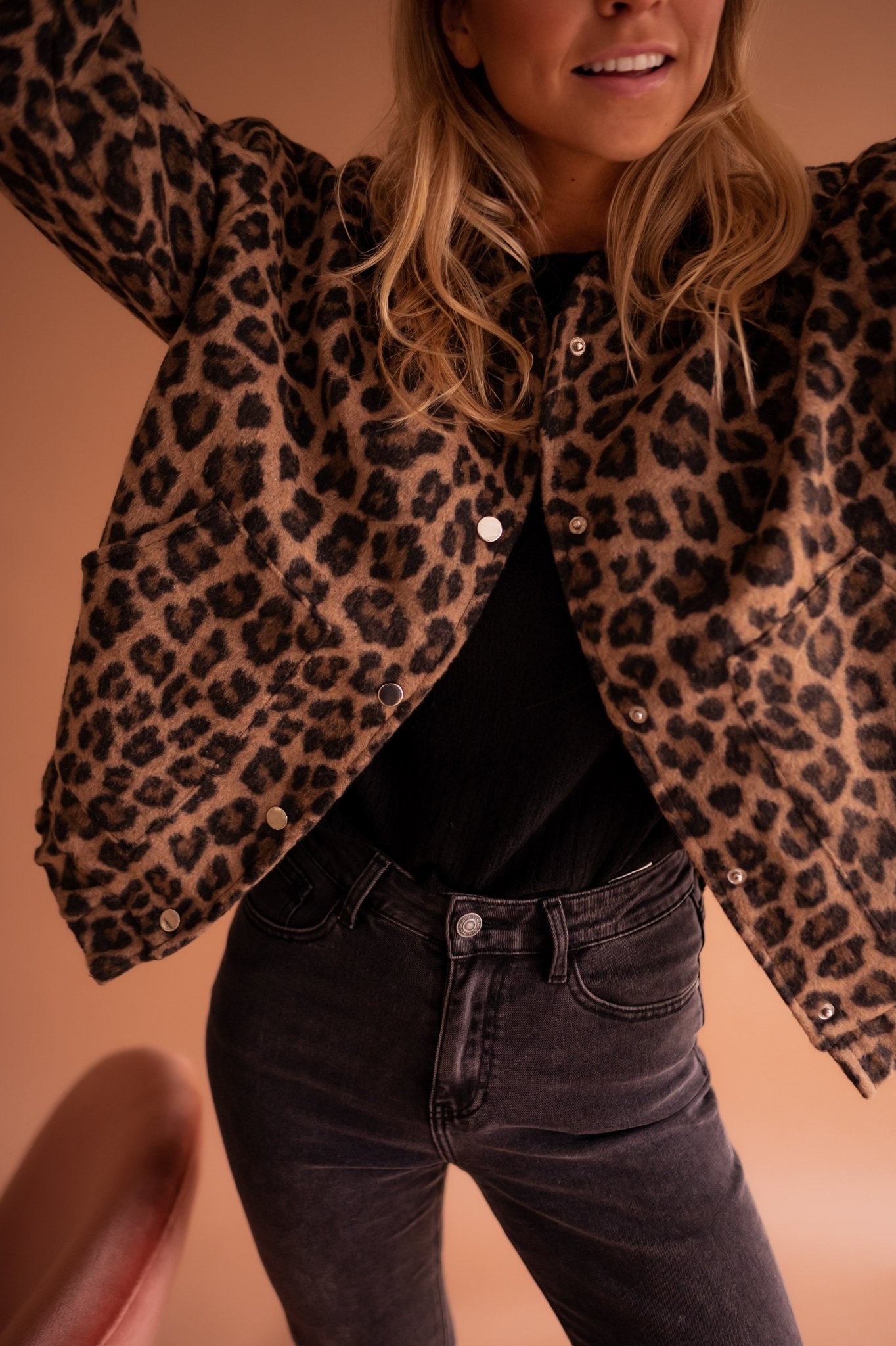 SOFIA - Bold Style Jacket with Leopard Print-15519826510197-Nancy & Mae Savannah