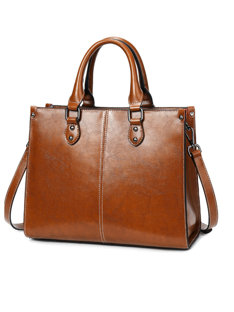 SOPHIE - LUXE LEATHER HANDBAG-15549015163253-Nancy & Mae Savannah