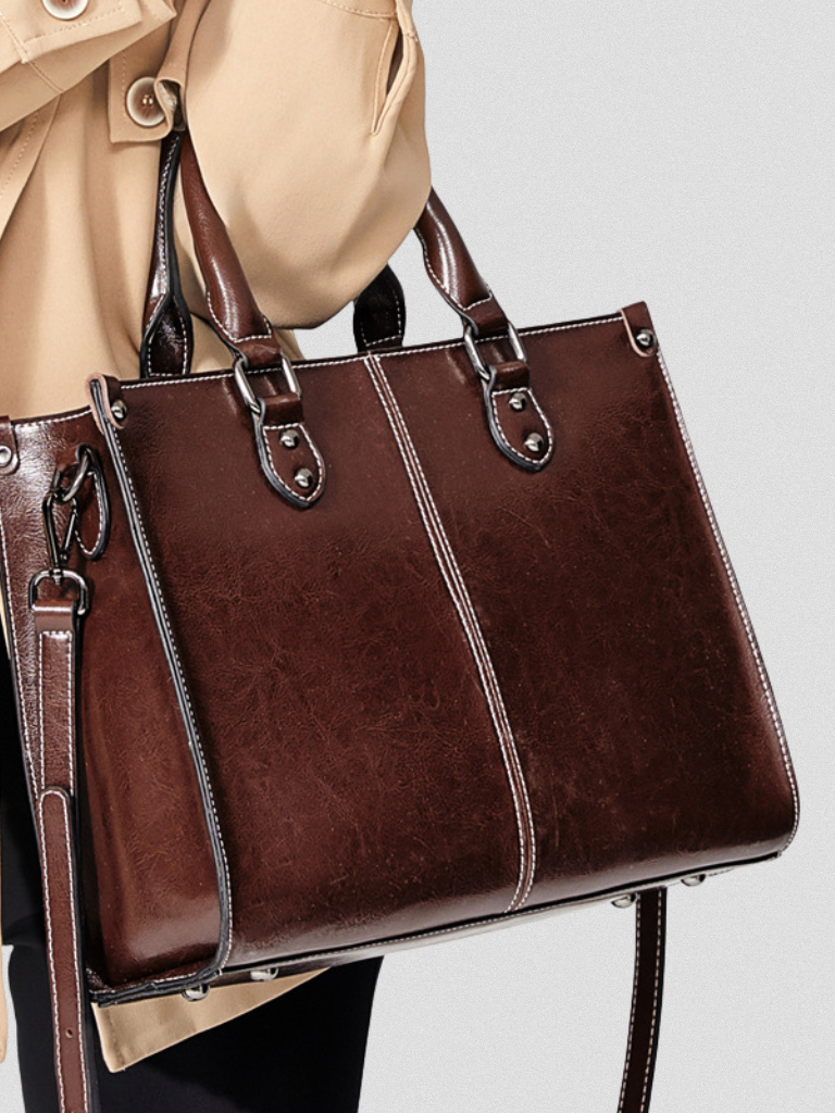 SOPHIE - LUXE LEATHER HANDBAG-15549015163253-Nancy & Mae Savannah