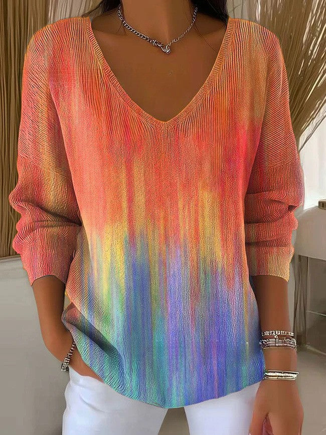 SOPHIE - Sweater with V-neck-15550859477365-Mirella Fiore