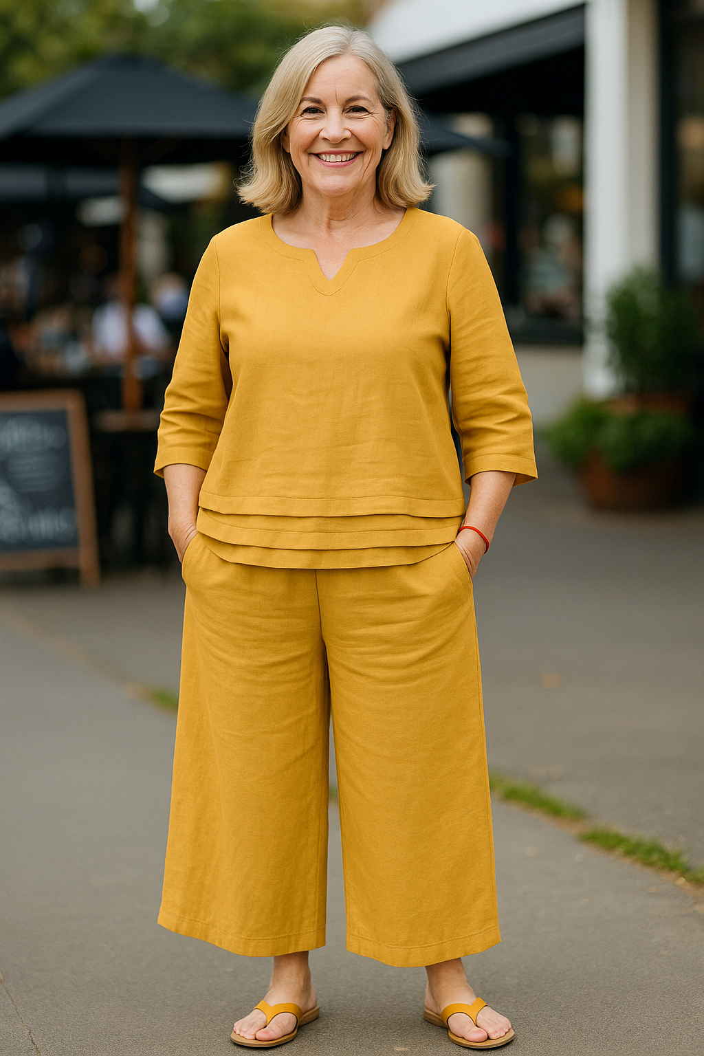 Samantha - Flattering Cotton-Linen Duo-15549009199477-Mirella Fiore