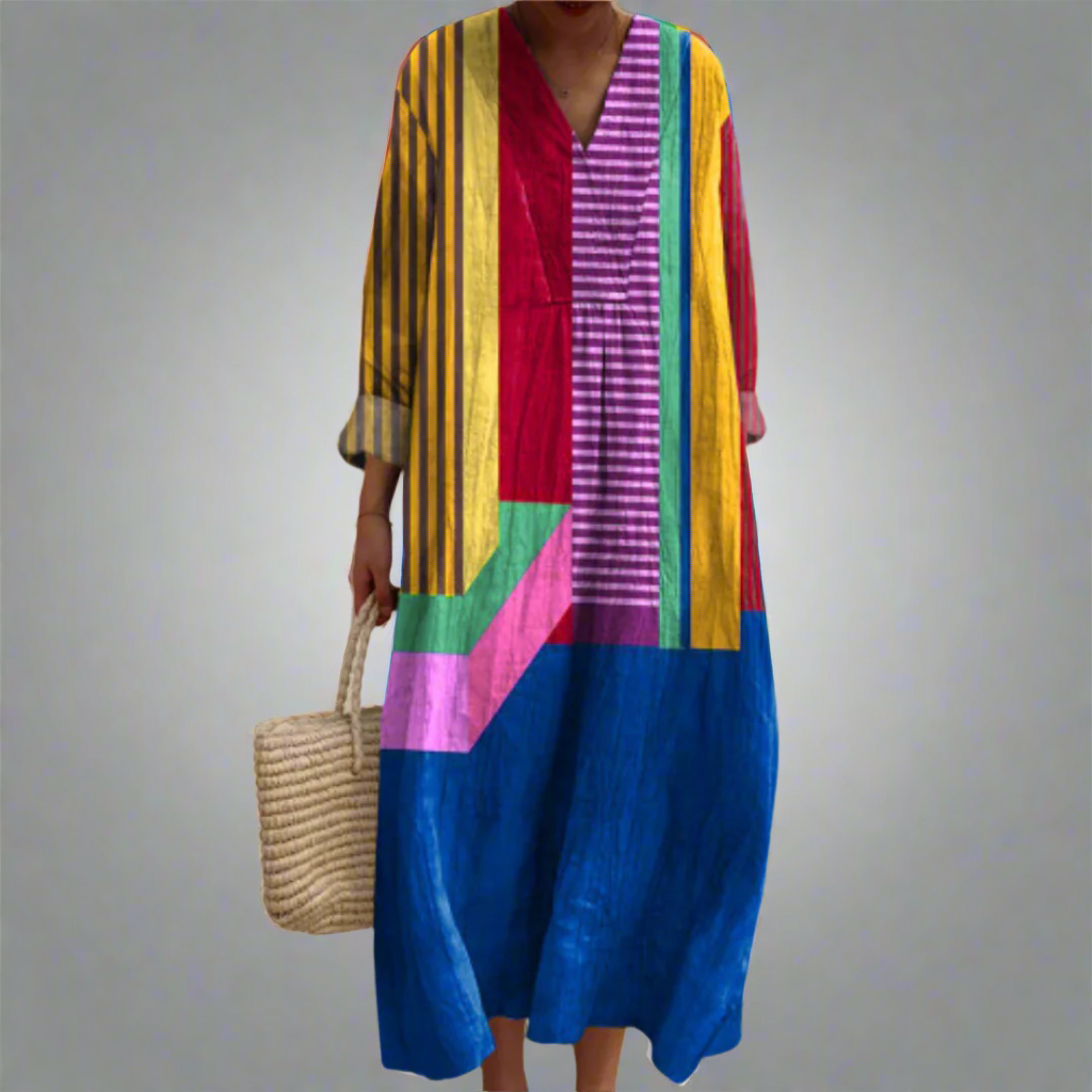 Samantha - Vibrant Maxi Dress-15543804559733-Mirella Fiore